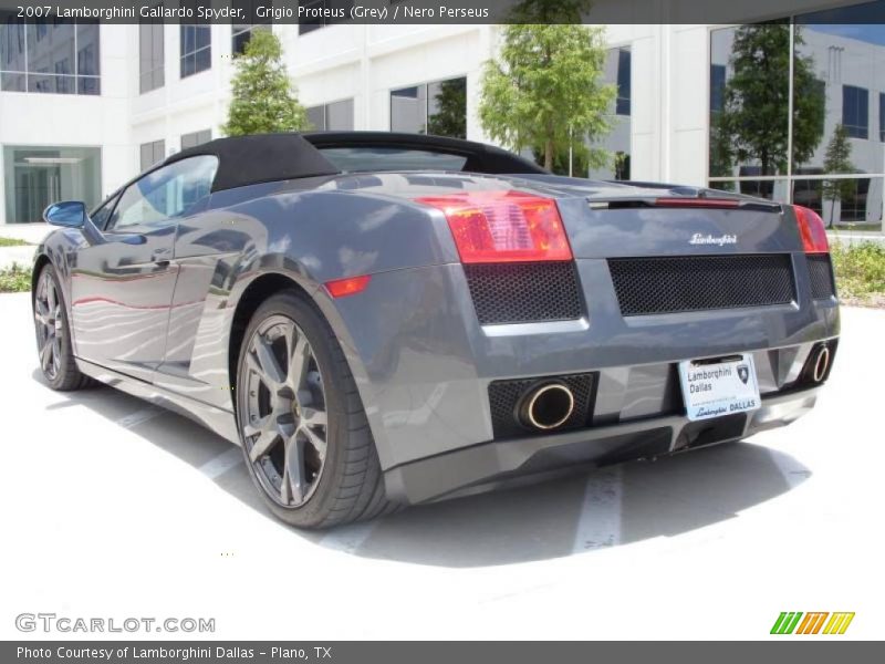 Grigio Proteus (Grey) / Nero Perseus 2007 Lamborghini Gallardo Spyder