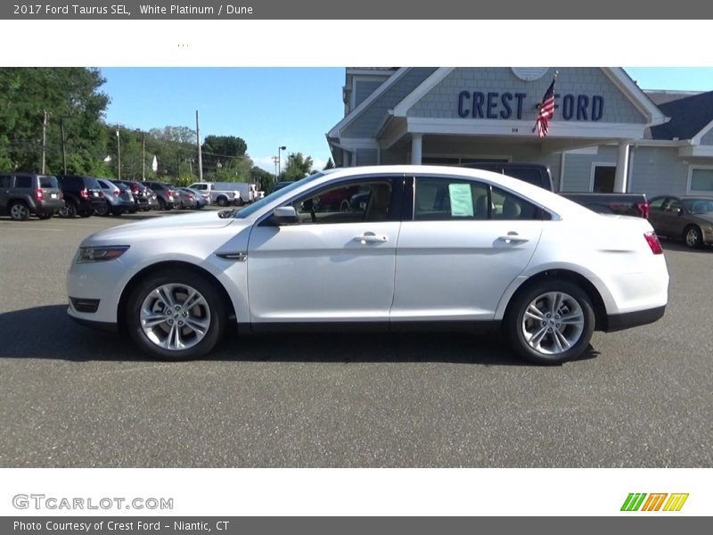 White Platinum / Dune 2017 Ford Taurus SEL