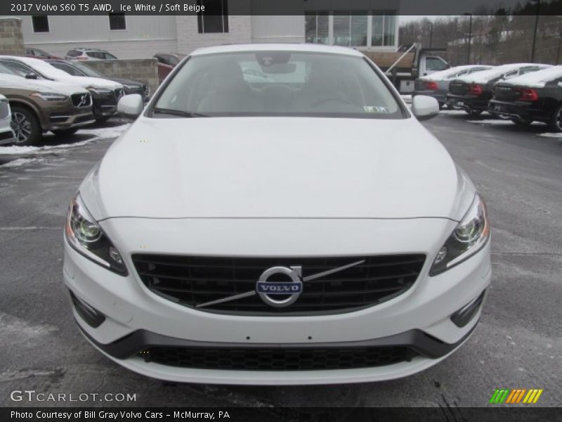 Ice White / Soft Beige 2017 Volvo S60 T5 AWD