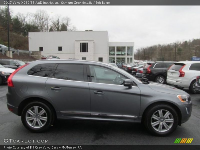 Osmium Grey Metallic / Soft Beige 2017 Volvo XC60 T5 AWD Inscription