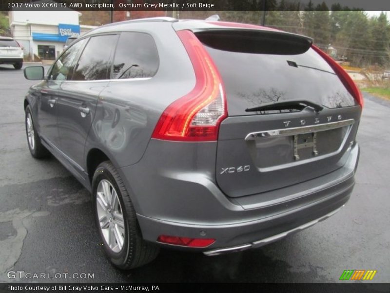 Osmium Grey Metallic / Soft Beige 2017 Volvo XC60 T5 AWD Inscription
