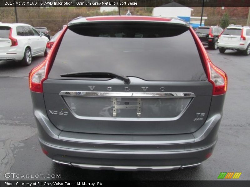 Osmium Grey Metallic / Soft Beige 2017 Volvo XC60 T5 AWD Inscription