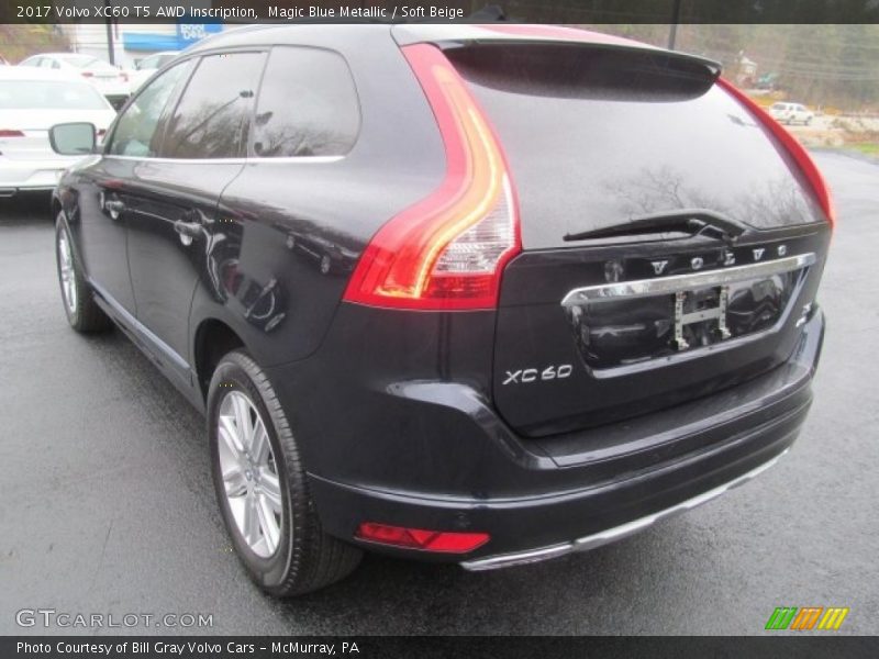 Magic Blue Metallic / Soft Beige 2017 Volvo XC60 T5 AWD Inscription