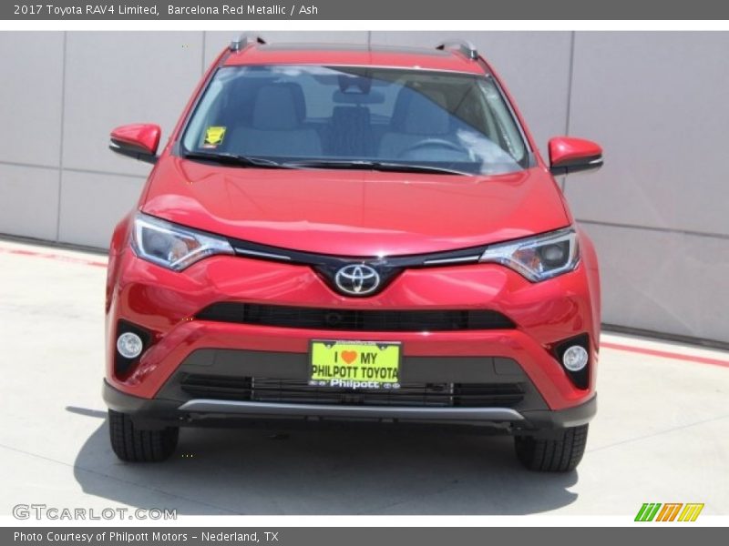 Barcelona Red Metallic / Ash 2017 Toyota RAV4 Limited