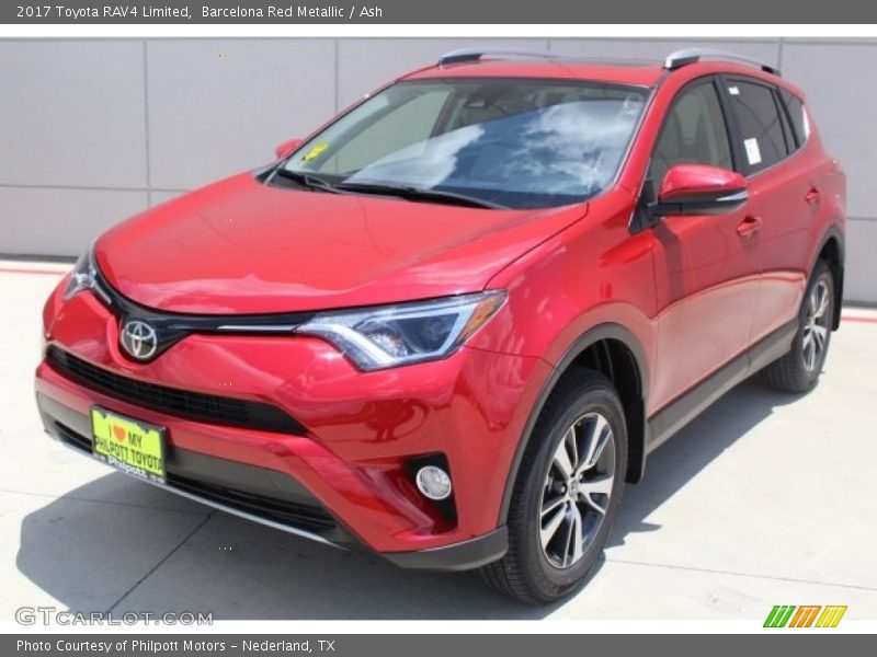 Barcelona Red Metallic / Ash 2017 Toyota RAV4 Limited