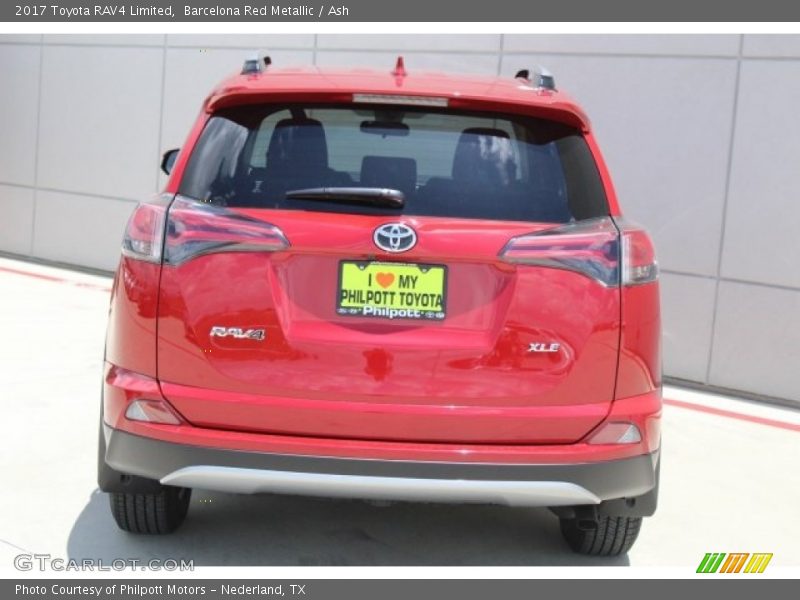 Barcelona Red Metallic / Ash 2017 Toyota RAV4 Limited