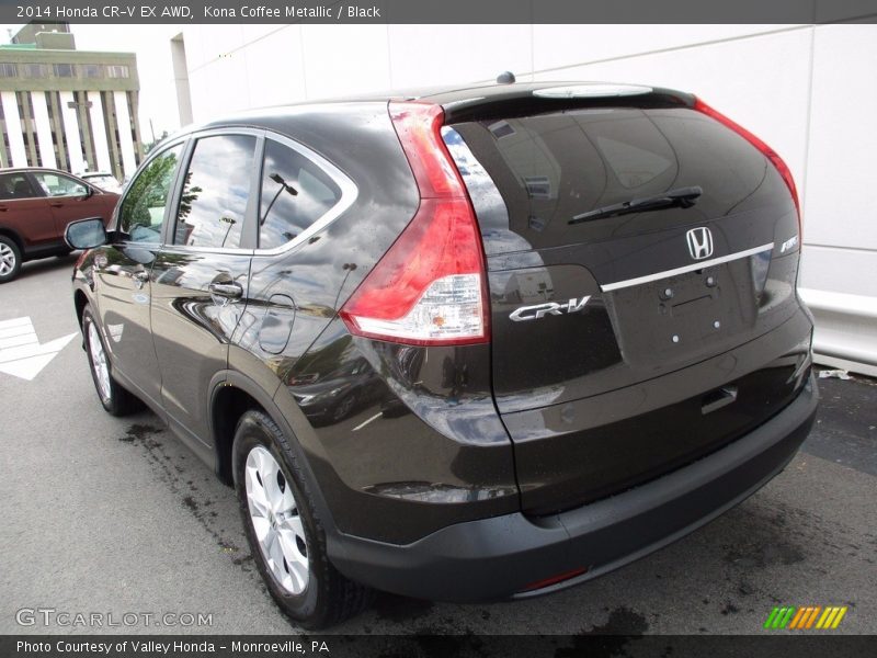 Kona Coffee Metallic / Black 2014 Honda CR-V EX AWD