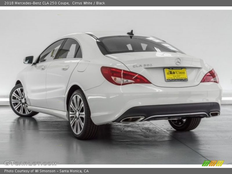 Cirrus White / Black 2018 Mercedes-Benz CLA 250 Coupe