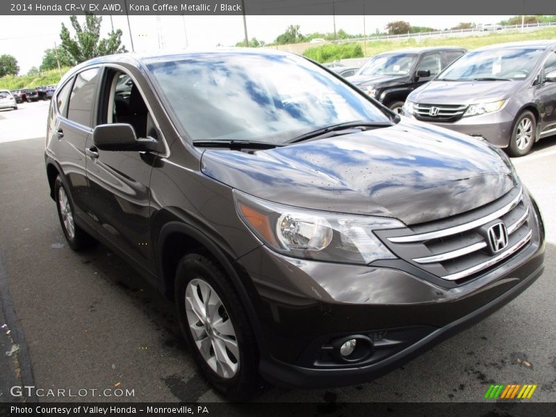 Kona Coffee Metallic / Black 2014 Honda CR-V EX AWD