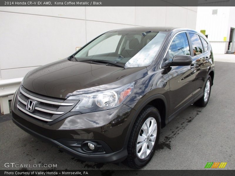Kona Coffee Metallic / Black 2014 Honda CR-V EX AWD