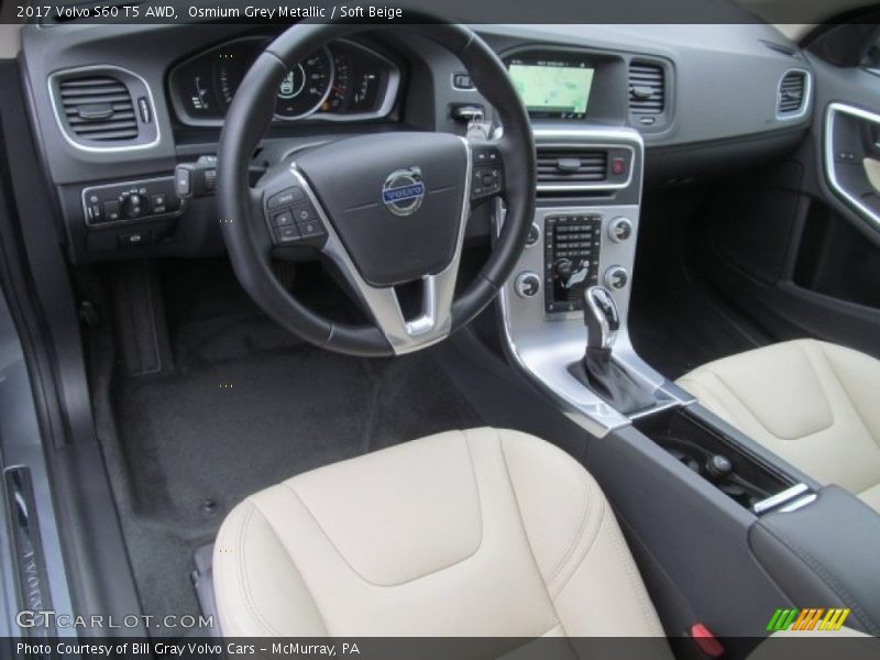  2017 S60 T5 AWD Soft Beige Interior