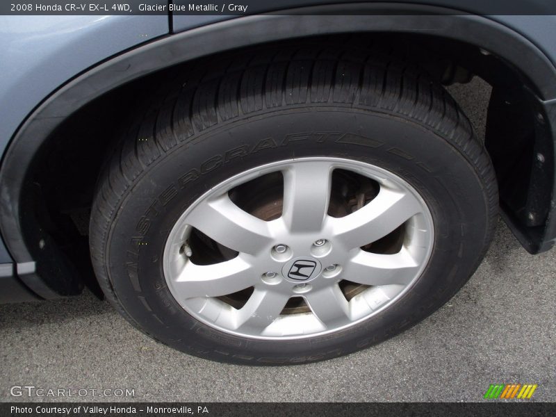 Glacier Blue Metallic / Gray 2008 Honda CR-V EX-L 4WD