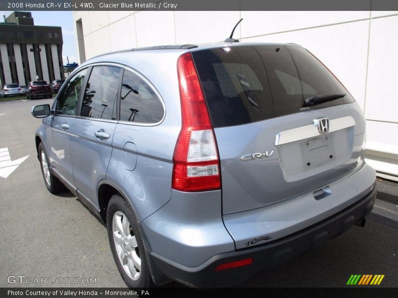 Glacier Blue Metallic / Gray 2008 Honda CR-V EX-L 4WD