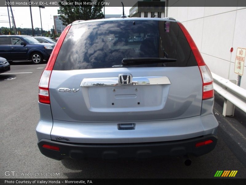 Glacier Blue Metallic / Gray 2008 Honda CR-V EX-L 4WD