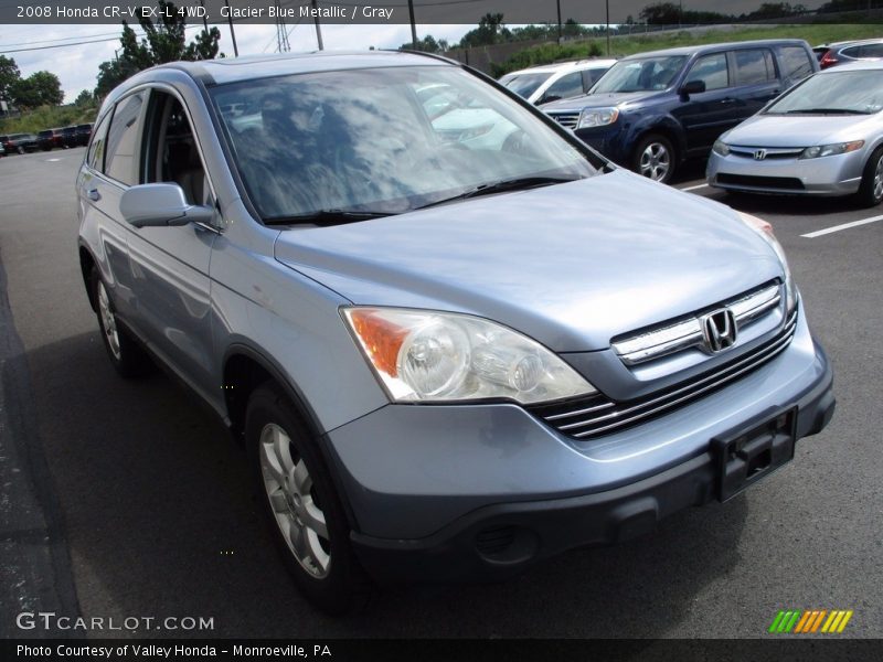 Glacier Blue Metallic / Gray 2008 Honda CR-V EX-L 4WD