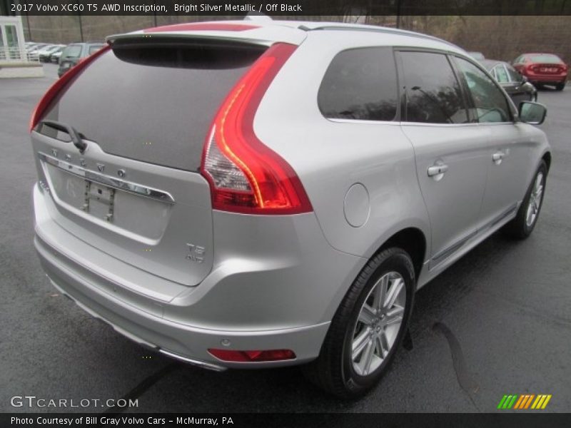 Bright Silver Metallic / Off Black 2017 Volvo XC60 T5 AWD Inscription