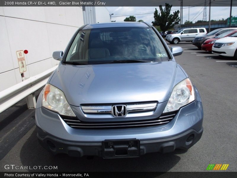 Glacier Blue Metallic / Gray 2008 Honda CR-V EX-L 4WD