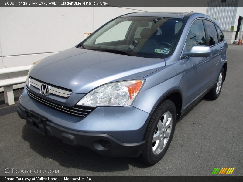 Glacier Blue Metallic / Gray 2008 Honda CR-V EX-L 4WD