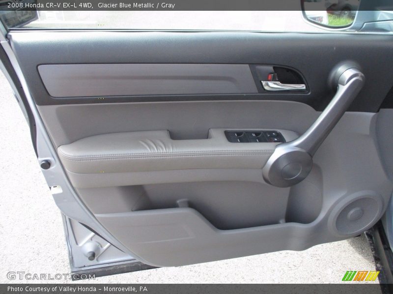 Glacier Blue Metallic / Gray 2008 Honda CR-V EX-L 4WD