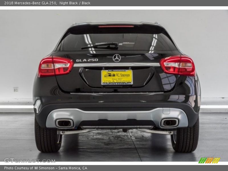 Night Black / Black 2018 Mercedes-Benz GLA 250