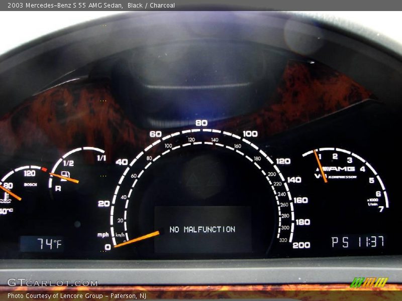 Black / Charcoal 2003 Mercedes-Benz S 55 AMG Sedan