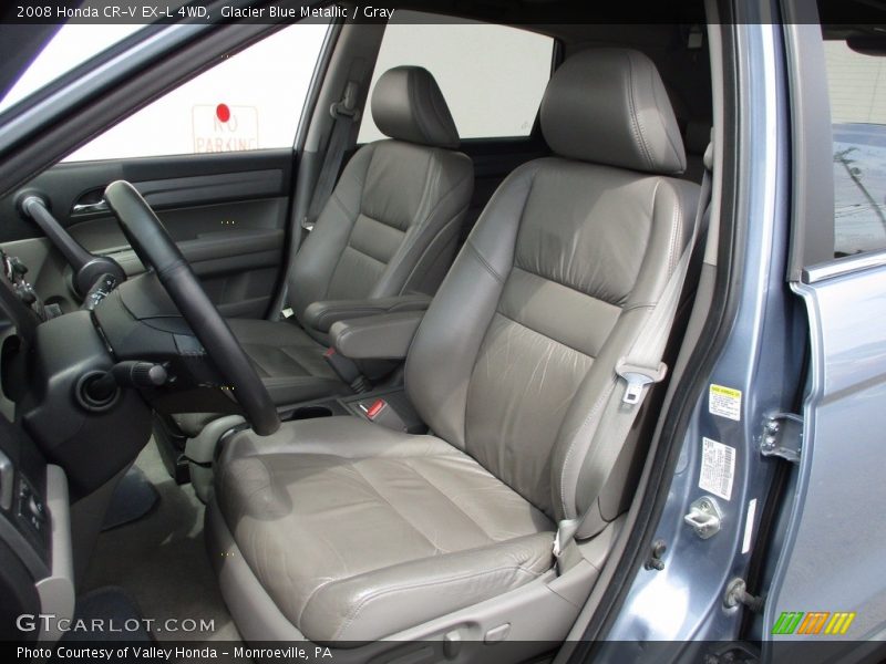 Glacier Blue Metallic / Gray 2008 Honda CR-V EX-L 4WD