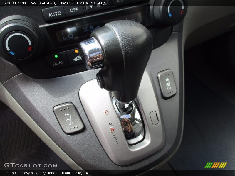 Glacier Blue Metallic / Gray 2008 Honda CR-V EX-L 4WD