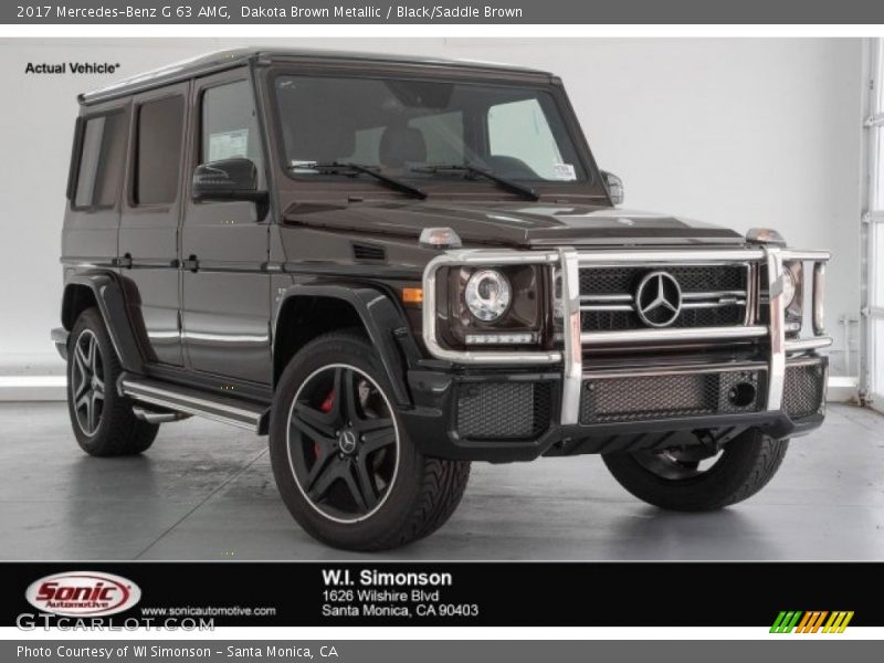 Dakota Brown Metallic / Black/Saddle Brown 2017 Mercedes-Benz G 63 AMG