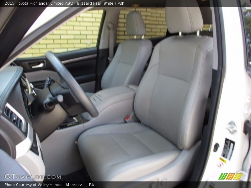 Blizzard Pearl White / Ash 2015 Toyota Highlander Limited AWD