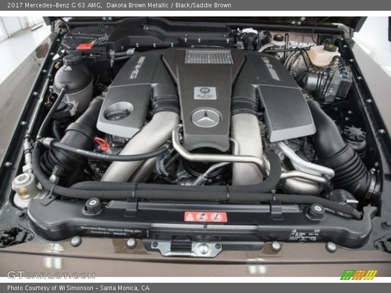  2017 G 63 AMG Engine - 5.5 Liter AMG biturbo DOHC 32-Valve VVT V8