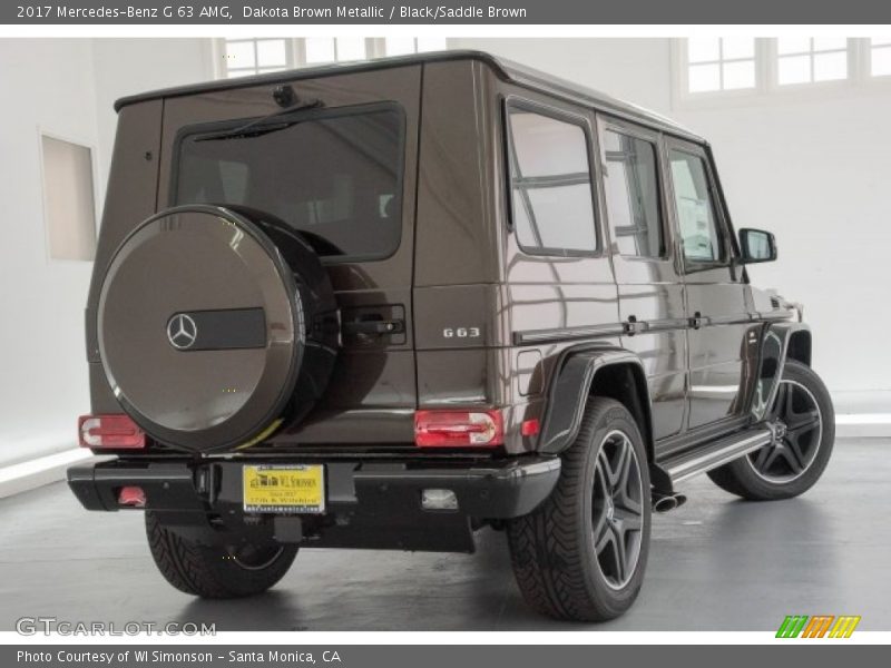 Dakota Brown Metallic / Black/Saddle Brown 2017 Mercedes-Benz G 63 AMG