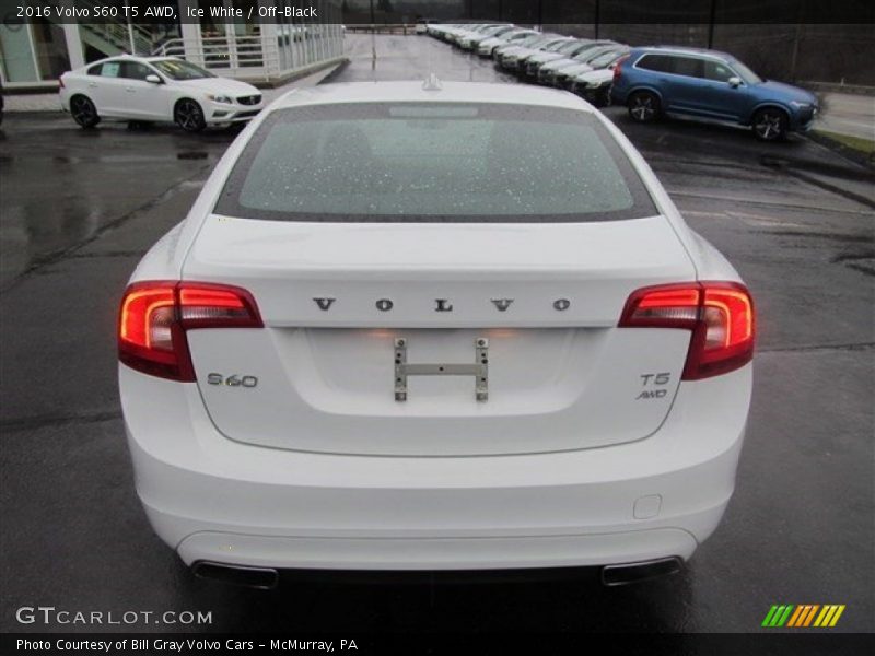 Ice White / Off-Black 2016 Volvo S60 T5 AWD