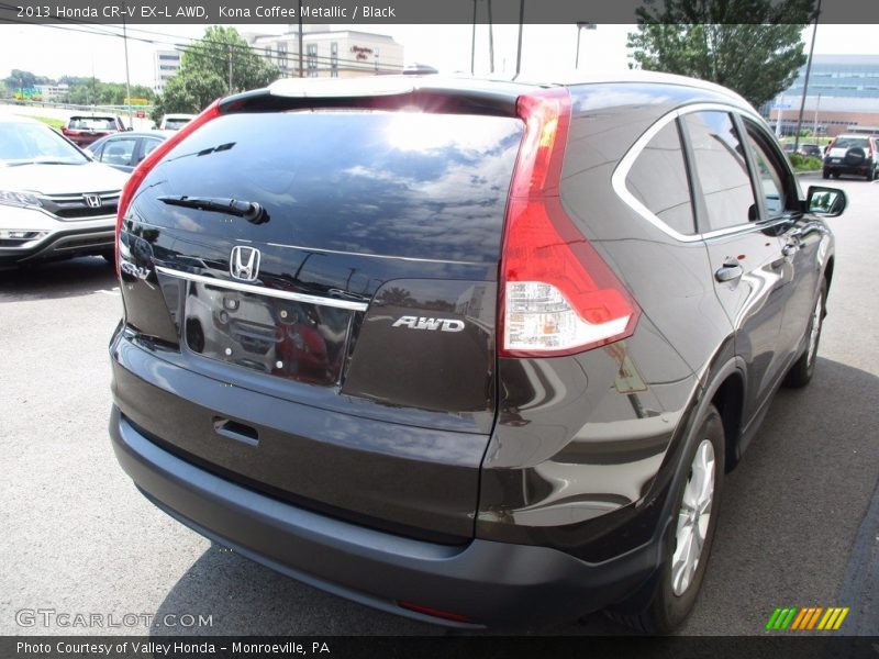 Kona Coffee Metallic / Black 2013 Honda CR-V EX-L AWD