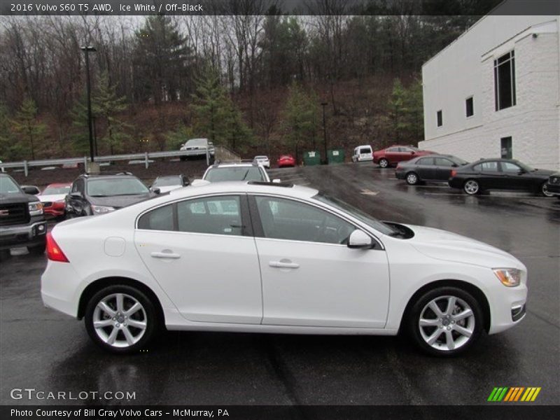 Ice White / Off-Black 2016 Volvo S60 T5 AWD