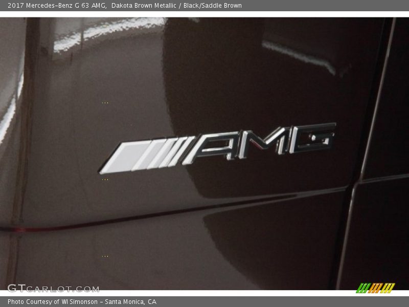 Dakota Brown Metallic / Black/Saddle Brown 2017 Mercedes-Benz G 63 AMG