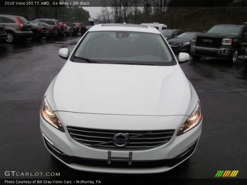 Ice White / Off-Black 2016 Volvo S60 T5 AWD