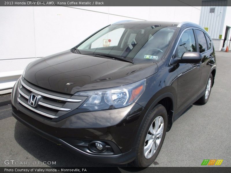 Kona Coffee Metallic / Black 2013 Honda CR-V EX-L AWD