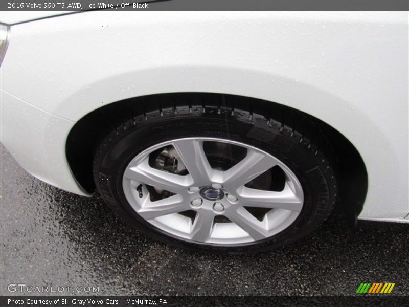 Ice White / Off-Black 2016 Volvo S60 T5 AWD