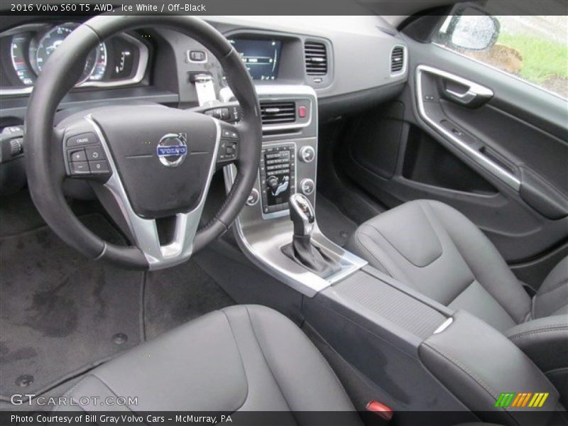 Ice White / Off-Black 2016 Volvo S60 T5 AWD