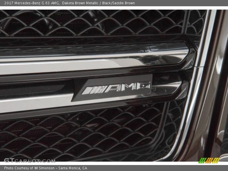 Dakota Brown Metallic / Black/Saddle Brown 2017 Mercedes-Benz G 63 AMG