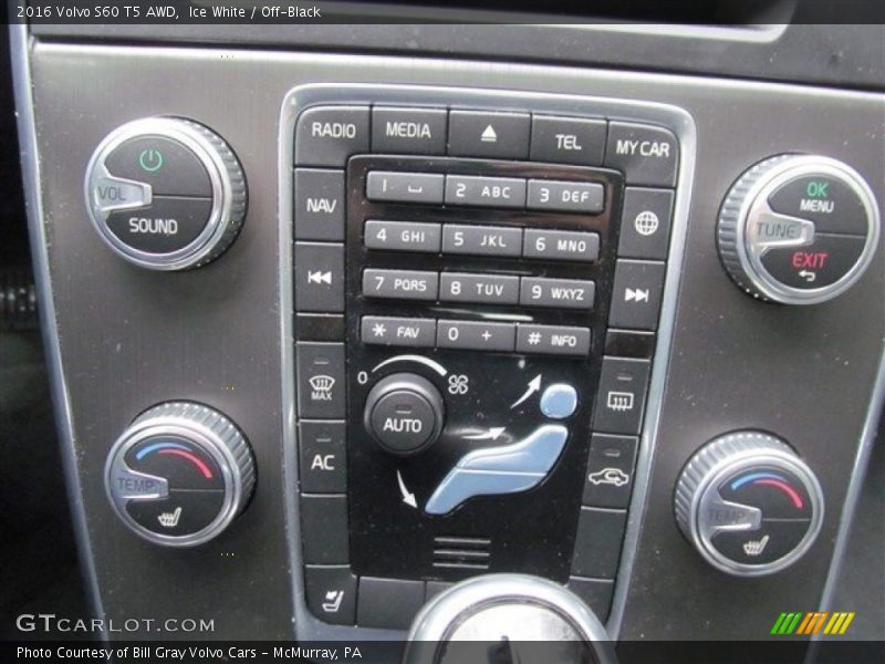 Ice White / Off-Black 2016 Volvo S60 T5 AWD