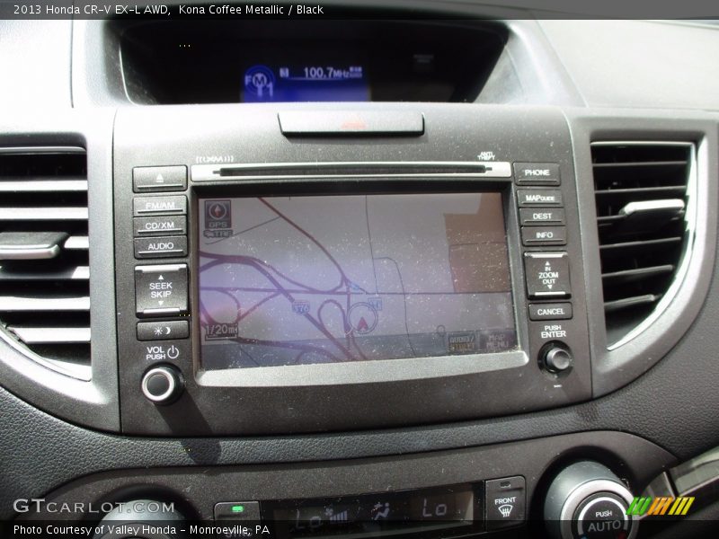 Kona Coffee Metallic / Black 2013 Honda CR-V EX-L AWD