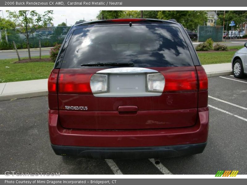 Cardinal Red Metallic / Neutral 2006 Buick Rendezvous CX AWD
