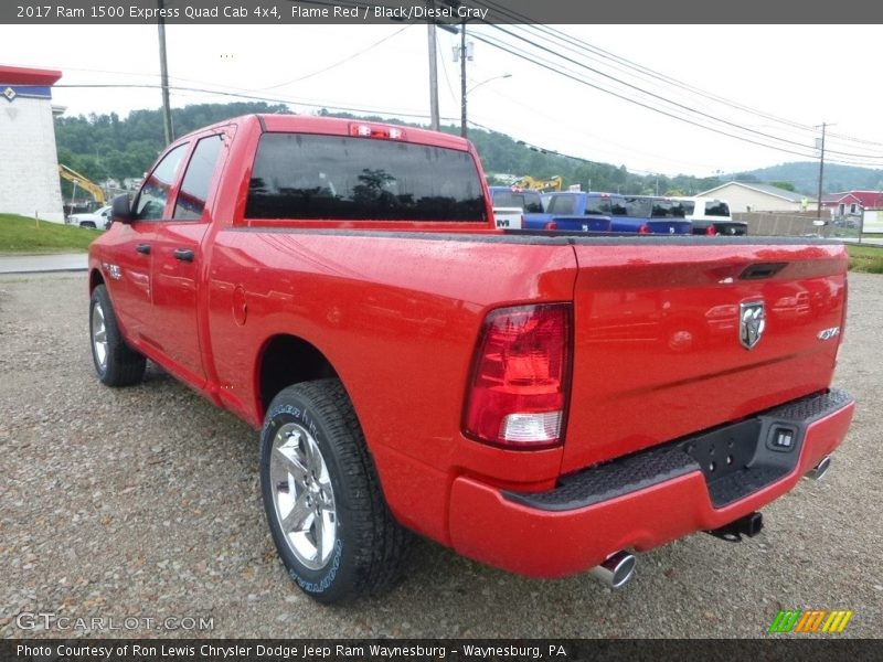 Flame Red / Black/Diesel Gray 2017 Ram 1500 Express Quad Cab 4x4