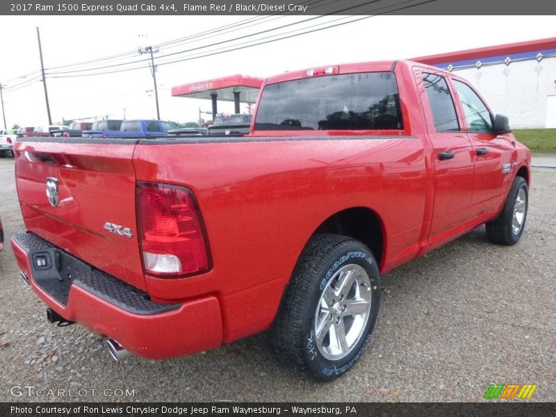 Flame Red / Black/Diesel Gray 2017 Ram 1500 Express Quad Cab 4x4