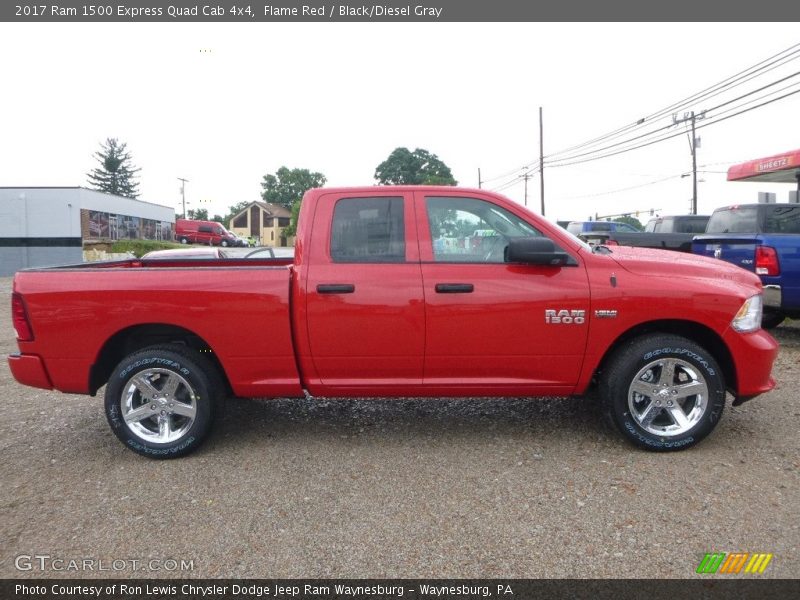Flame Red / Black/Diesel Gray 2017 Ram 1500 Express Quad Cab 4x4