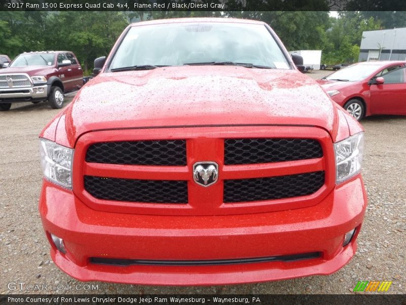 Flame Red / Black/Diesel Gray 2017 Ram 1500 Express Quad Cab 4x4