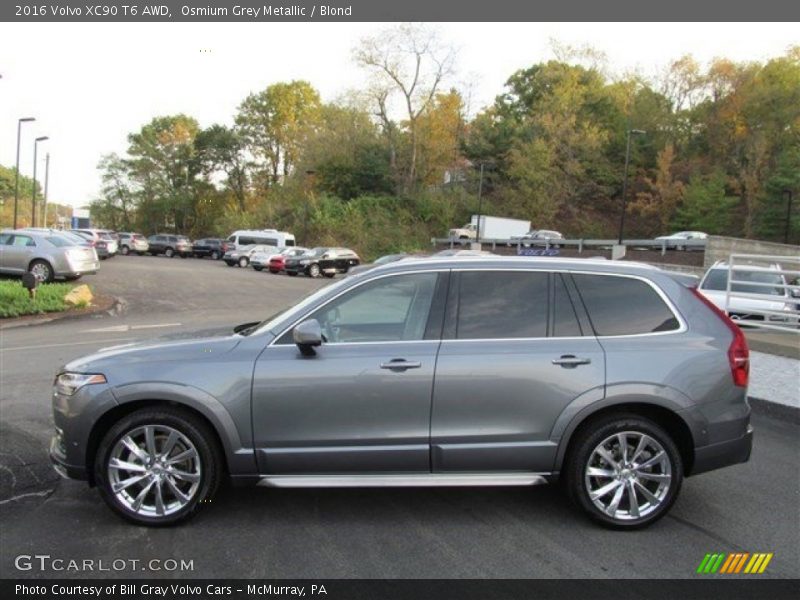 Osmium Grey Metallic / Blond 2016 Volvo XC90 T6 AWD