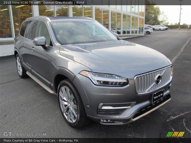 Osmium Grey Metallic / Blond 2016 Volvo XC90 T6 AWD