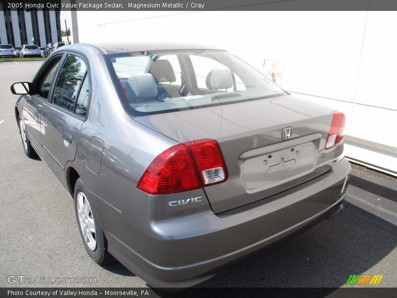 Magnesium Metallic / Gray 2005 Honda Civic Value Package Sedan
